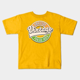 Amritsar vintage style logo Kids T-Shirt